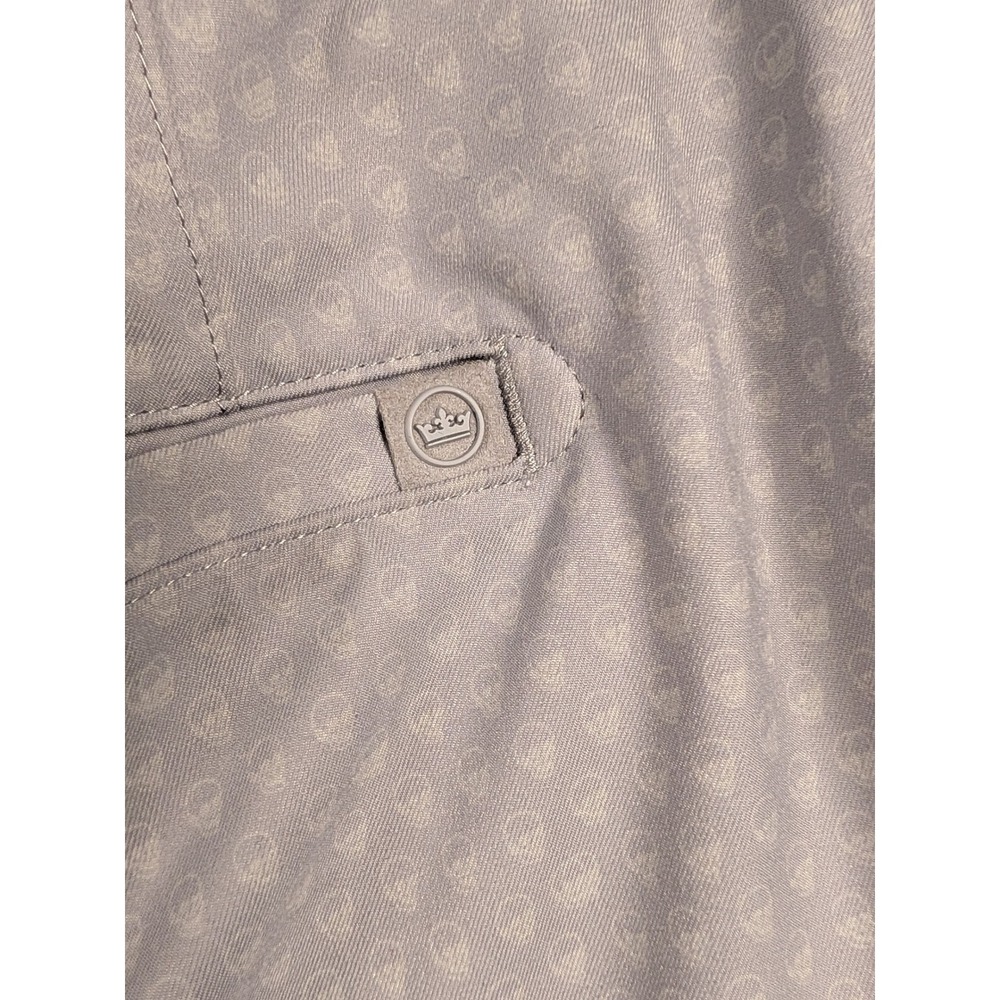 Peter Millar Shorts Mens Size 40 Gray Skull Print Performance Golf Excellent - Picture 4 of 5